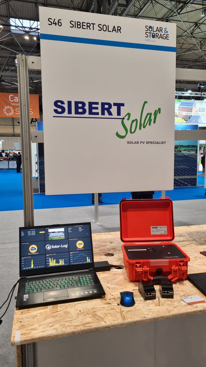 SibertUpdates's tweet photo. Day 1 at @SolarStorageUK and it's busy already!  Come and say hi at S46, I'm here to talk about @SolarLogTM and @EmaZys https://t.co/zWb6PSOskm