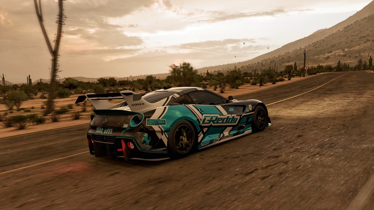 Livery Recipe

Ingredients:
A ton of <a href="/ForzaHorizon/">Forza Horizon</a> ✅
A bucket of <a href="/Spotify/">Spotify</a> ✅
1378kg <a href="/Ferrari/">Ferrari</a> 599XX evo flavour ✅

Execution:
Grab your <a href="/Xbox/">Xbox</a> Controller.
Fire up the paintbooth.
Bake the colours with gentle strokes.

Served with code: 114 048 764
#WelcomeToTheFestival