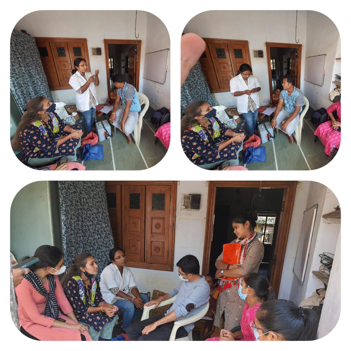 thokalol1's tweet photo. @thokalol1 @AmitShah @CollectorGnr @PMOIndia @DyDDOGnr @DDOgandhinagar @MoHFW_GUJARAT 
RBSK team with UPHC 1 staff visit Devnagar area at Kalol &amp; covid vaccine given to the due person at that area. #HarGharDastak https://t.co/t8eUiLFzUq