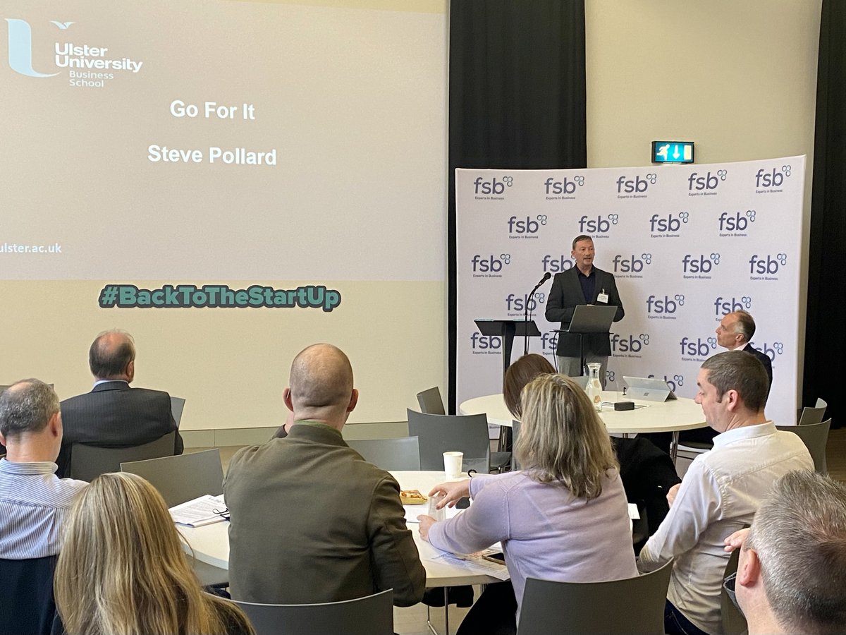 FSB_NI's tweet photo. Now @UlsterBizSchool's @stevepollardni, looks at the NI Business Start Up Programme.
Key questions:
Does it contribute to higher start-up activity?
Is it effective to support those who have an interest in starting-up?
Does it simplify the support system?
#BackToTheStartUp https://t.co/EIbMDgR7P3