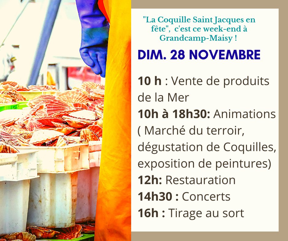 grandcopaise's tweet photo. #LeCalvadosFeteLaCoquille : rendez-vous ce week-end dans le port de #GrandcampMaisy ! ⚓ https://t.co/zloZRsAspH