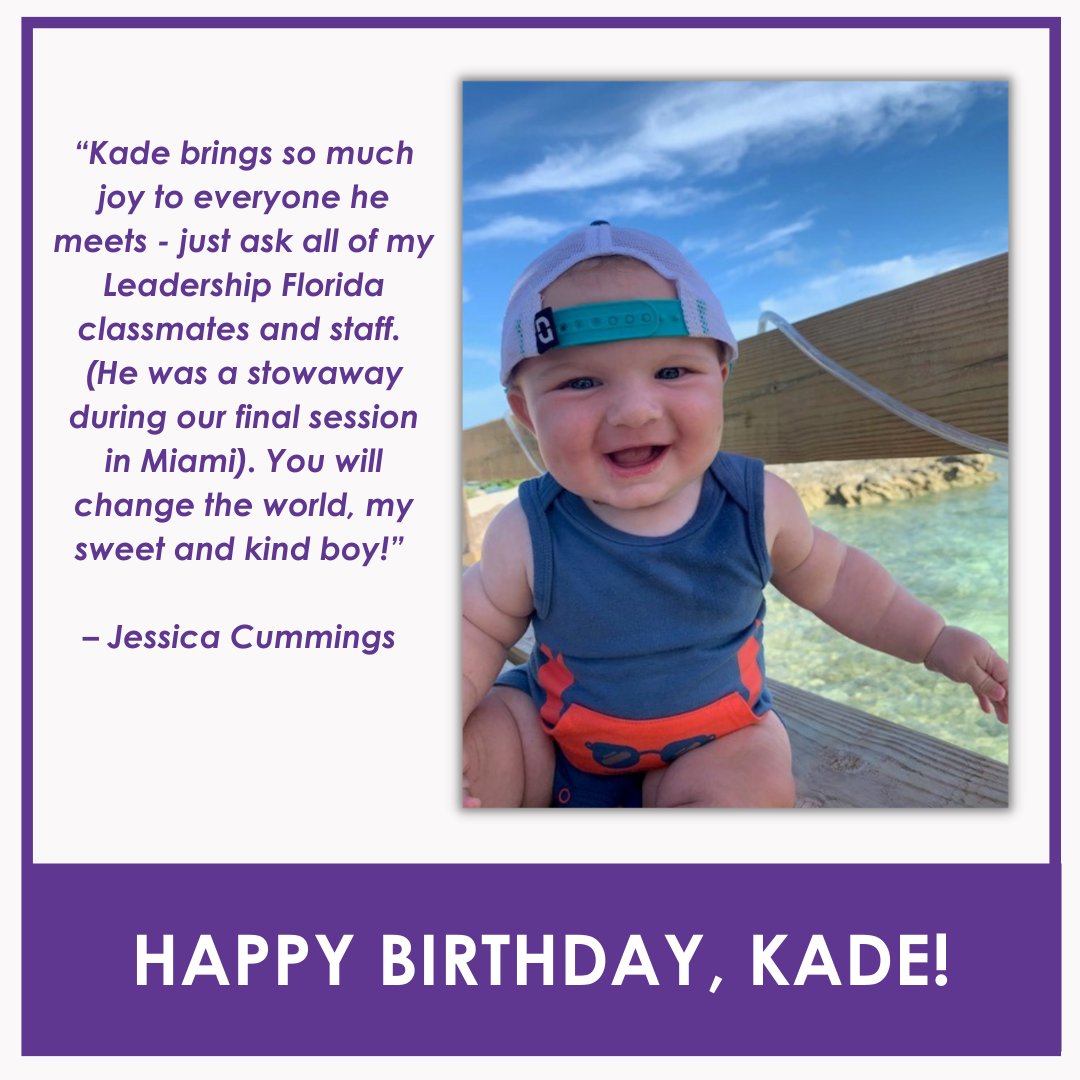LeadershipFla's tweet photo. Introducing Jessica Cummings, #ConnectClass10 with @BrooksRehab, our #40in40 #LifetimeMember feature!

In celebration of #LeadershipFlorida’s 40th anniversary, Jessica celebrates her son, Kade’s first birthday with her gift to Leadership Florida.

#Northeast #Perfect10 https://t.co/faRQMcZuoC