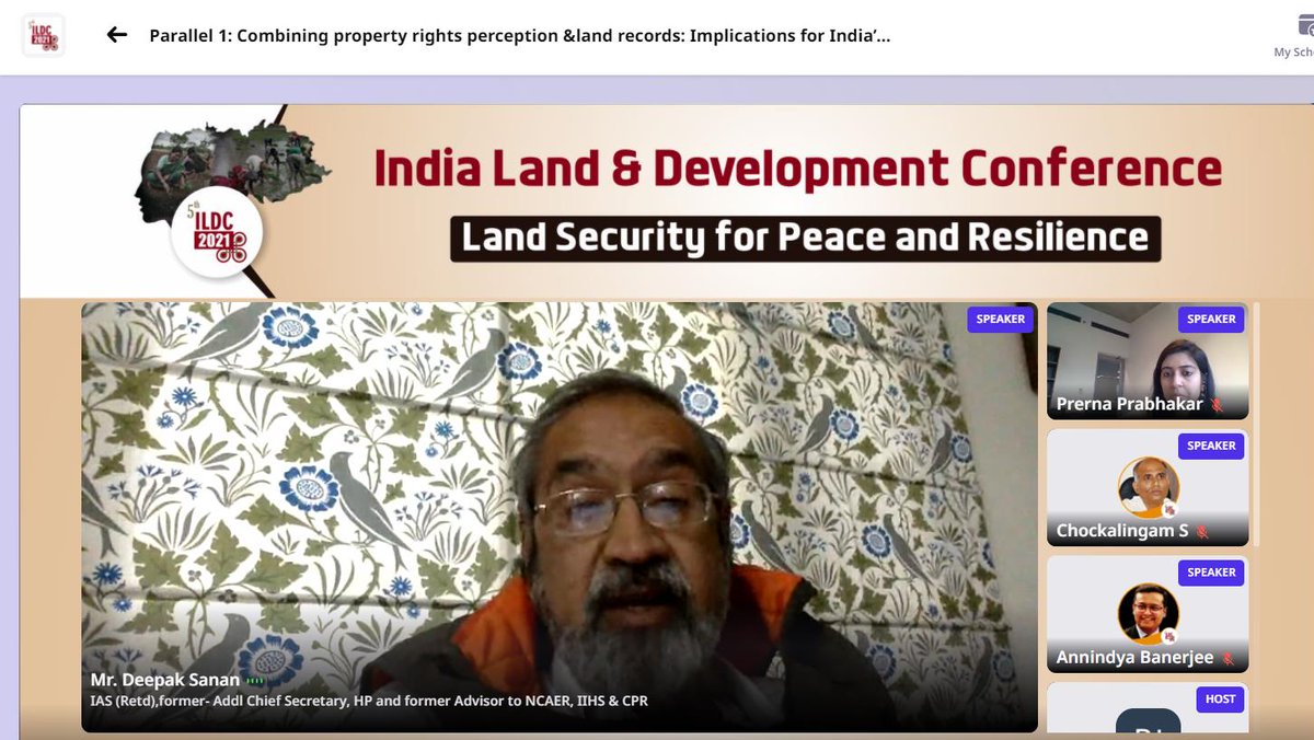 Land records should integrate problems and help in resolving disputes rather than increasing them. The focus of bureaucracy needs to be shifted to maintaining land records-Mr.Deepak Sanan IAS (Retd.)
#landrecords #bureaucracy #ILDC2021