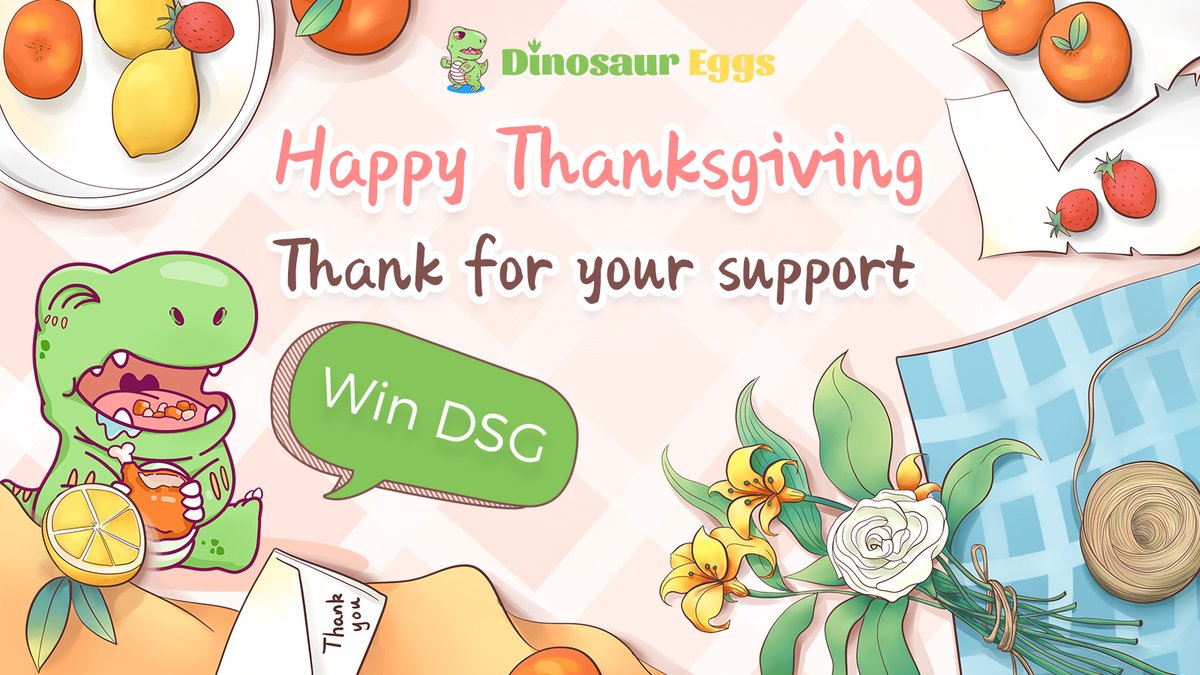 dsgmetaverse's tweet photo. We want to show our appreciation for your support on Thanksgiving Day❤️

⏰Time: Nov 25, 7:00 AM GMT
✍️Rule: Send "The social platform is the gateway to the Metaverse" to https://t.co/SpuAnxUHZ8
💰Rewards: $10 in DSG each, 30 users will be selected from a total of 3 rounds

#DSG https://t.co/3vzXIkfzJu