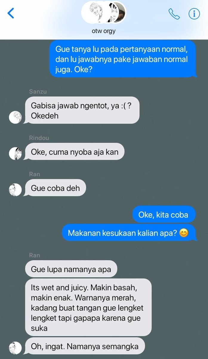 bajidoll's tweet photo. — One tweet au

Chat with Bonten Trio 

Kamu sebagai sekretaris bonten dan sahabat bonten trio https://t.co/2LETgznG4L