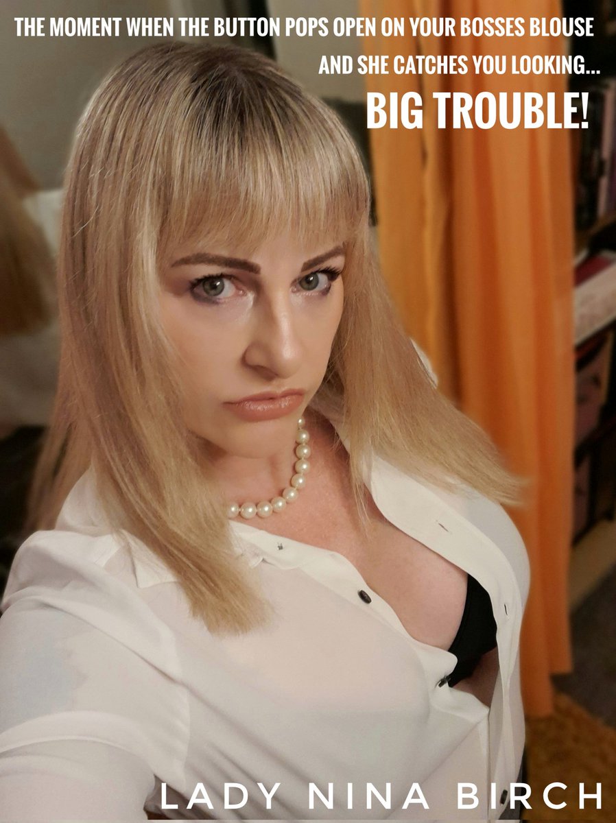 Lady_Nina_Birch's tweet photo. Good morning! #officeroleplay #strictlady #femdom 😈 https://t.co/aBT8hSDhsI