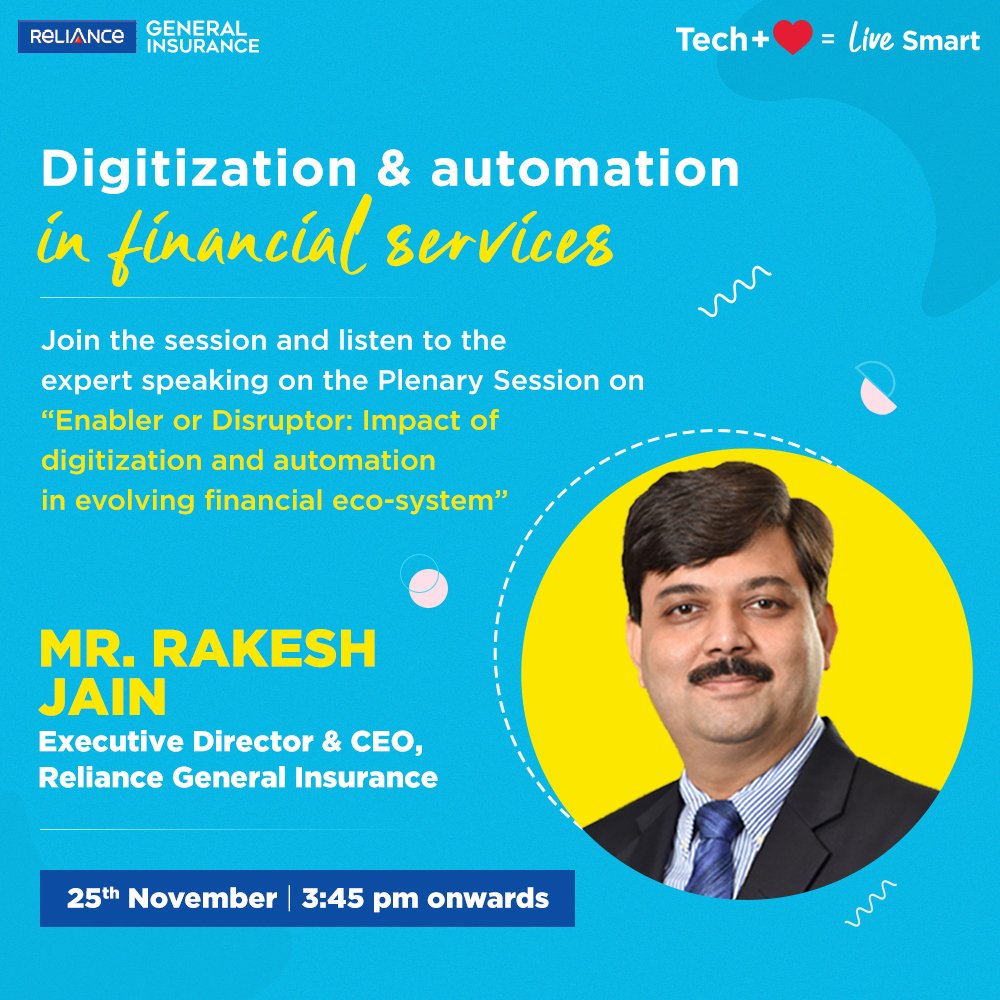 Join this session by Mr. Rakesh Jain as he shares his expert opinion on how digitization habits combined with changing economies are transforming the financial services and its effetcs in the insurance industry. Registration link: bit.ly/3FIErfs