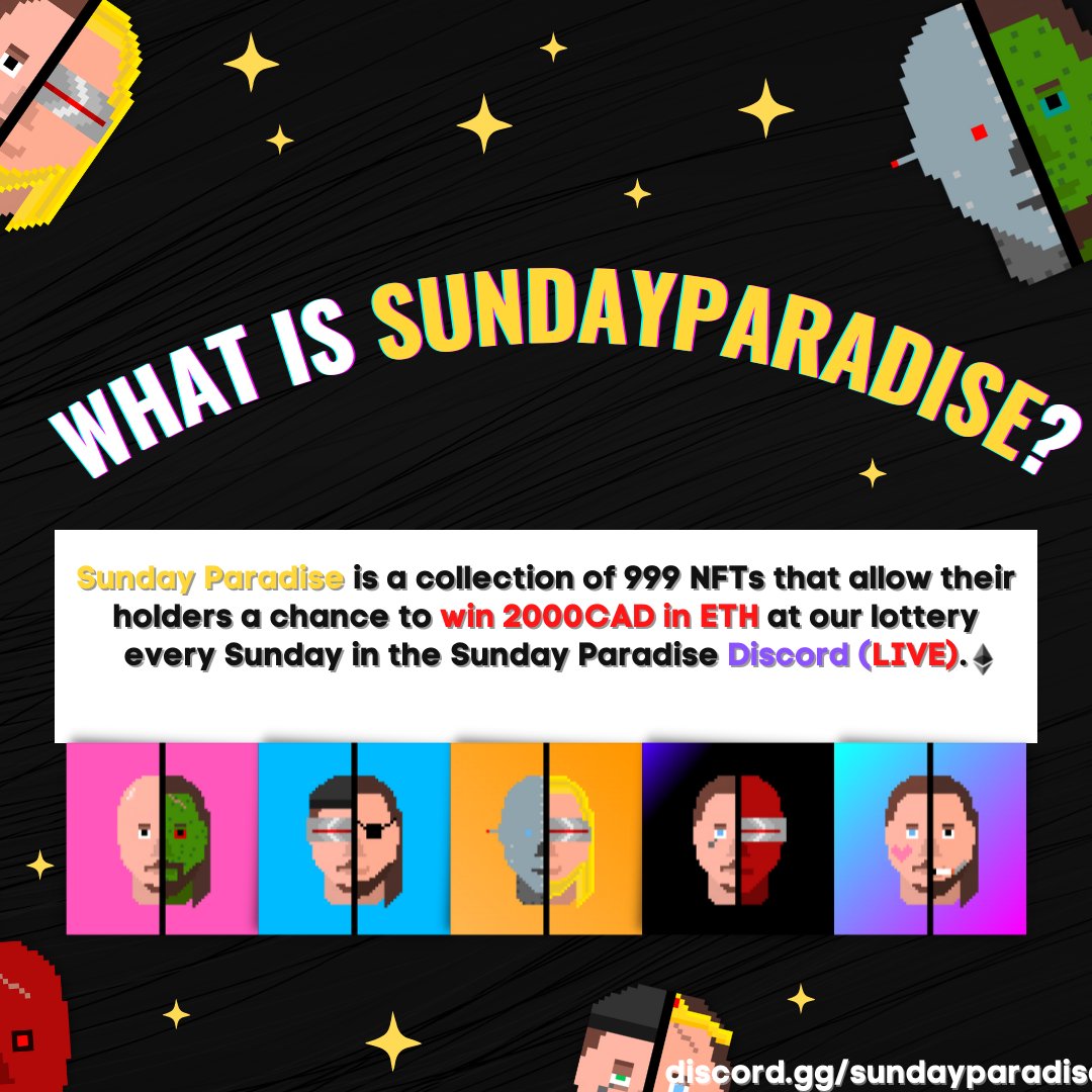 SundayParadise1's tweet photo. We started our discord recently. We are currently at phase 1. We also have other plans coming up for you in phase 2 on top of the start of the giveaways. We will announce them when they're ready. No ETA yet. https://t.co/zZNnfERdei