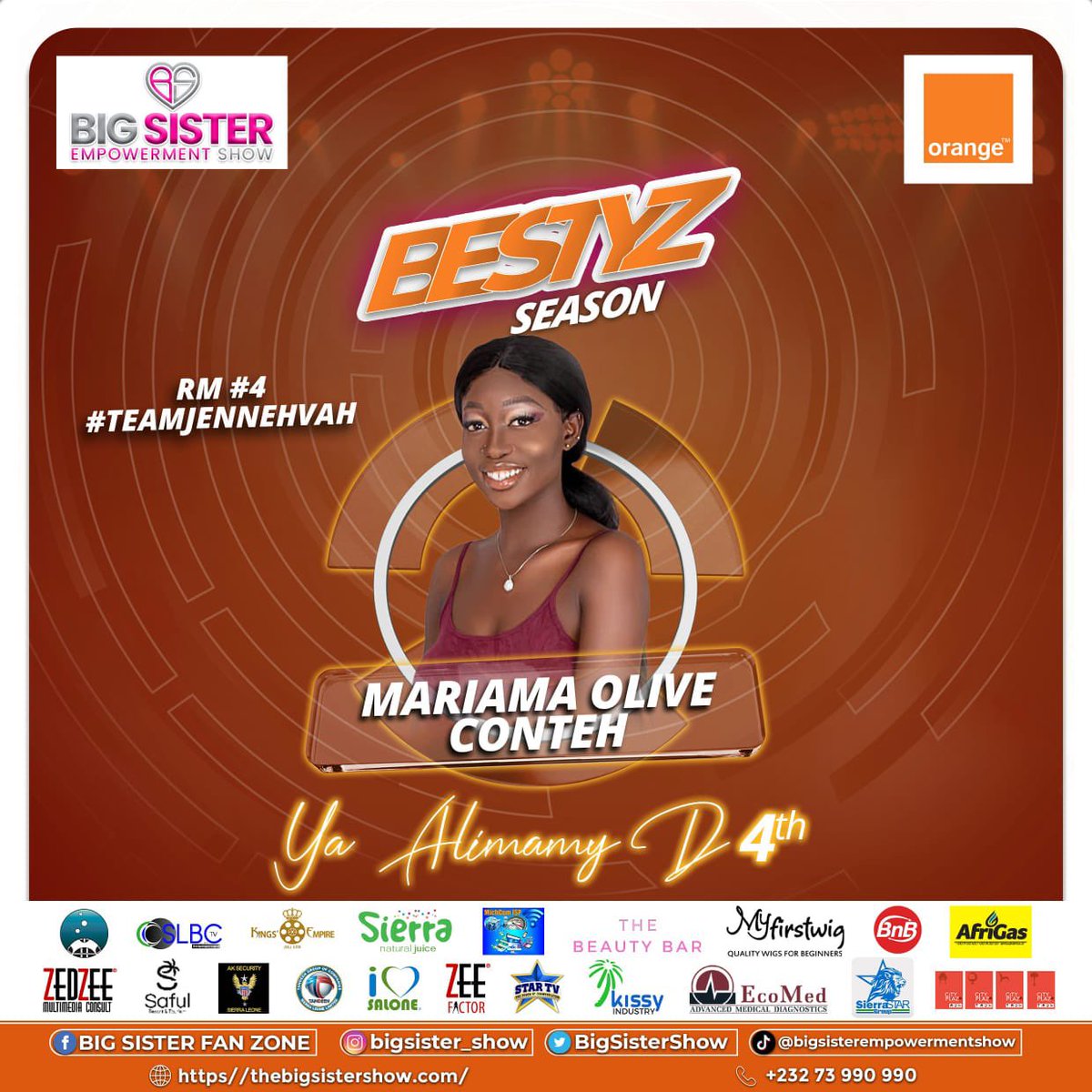 Bigsister_show's tweet photo. Meet 𝐌𝐀𝐑𝐈𝐀𝐌𝐀 𝐎𝐋𝐈𝐕𝐄 𝐂𝐎𝐍𝐓𝐄𝐇
Our 𝐘𝐀 𝐀𝐋𝐈𝐌𝐀𝐌𝐘  𝐃 4️⃣th of the 𝐁𝐈𝐆 𝐒𝐈𝐒𝐓𝐄𝐑 𝐒𝐇𝐎𝐖 𝐒3 
𝐁𝐄𝐒𝐓𝐘𝐙 𝐒𝐄𝐀𝐒𝐎𝐍 👸 https://t.co/UXXo87kQKV