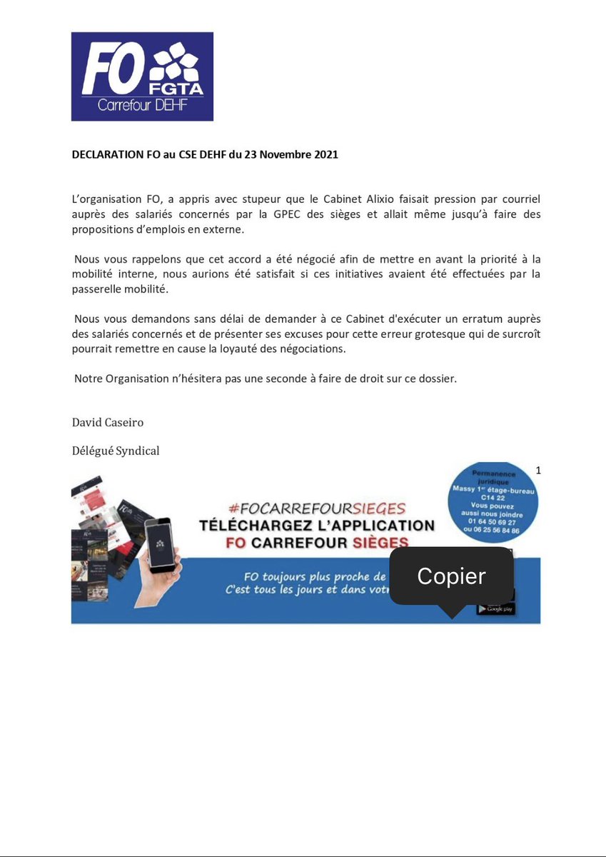 caseiro_david's tweet photo. Reprise en présentiel sur Massy du CSE DEHF avec les élus Fo Carrefour DEHF @CyrilBoulay01 @MichelF46790050 @CarrefourGroup #cse @FOcarrefoursieg @VincentFO6 @RobinJeanMarc1 @BencheikhHimmad @dominique_dron @MamoudouTour @sadioDiop17 https://t.co/iuHOwLbodd