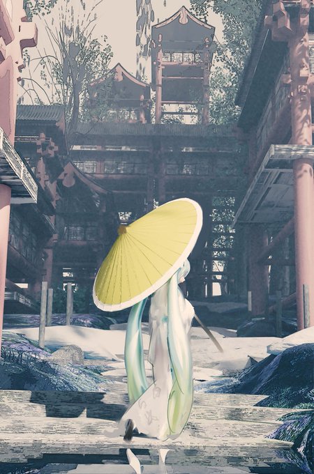 「ロングヘアー 神社」のTwitter画像/イラスト(人気順)