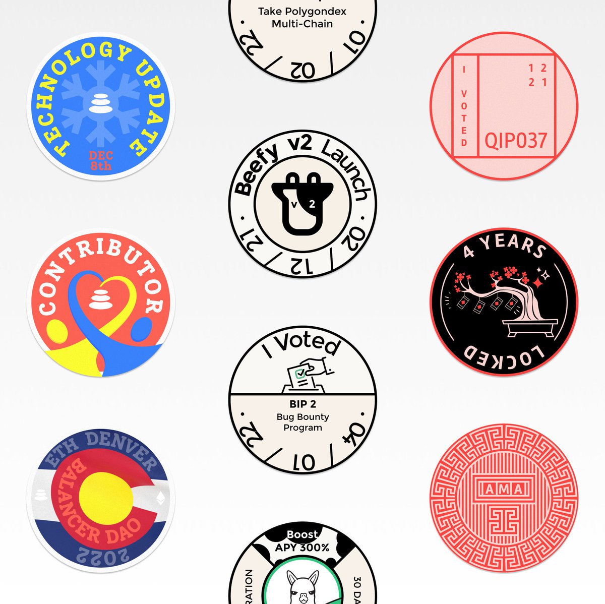 hambrehoy's tweet photo. I've been a bit distracted this last week because I participated in #POAPathon . IRL I'm a UX and product designer, but I've always liked graphic design and I couldn't resist submitting some #POAP for fun 🥳 also wanted to try @gitcoin 💚 great community https://t.co/HPSKcOHLeK