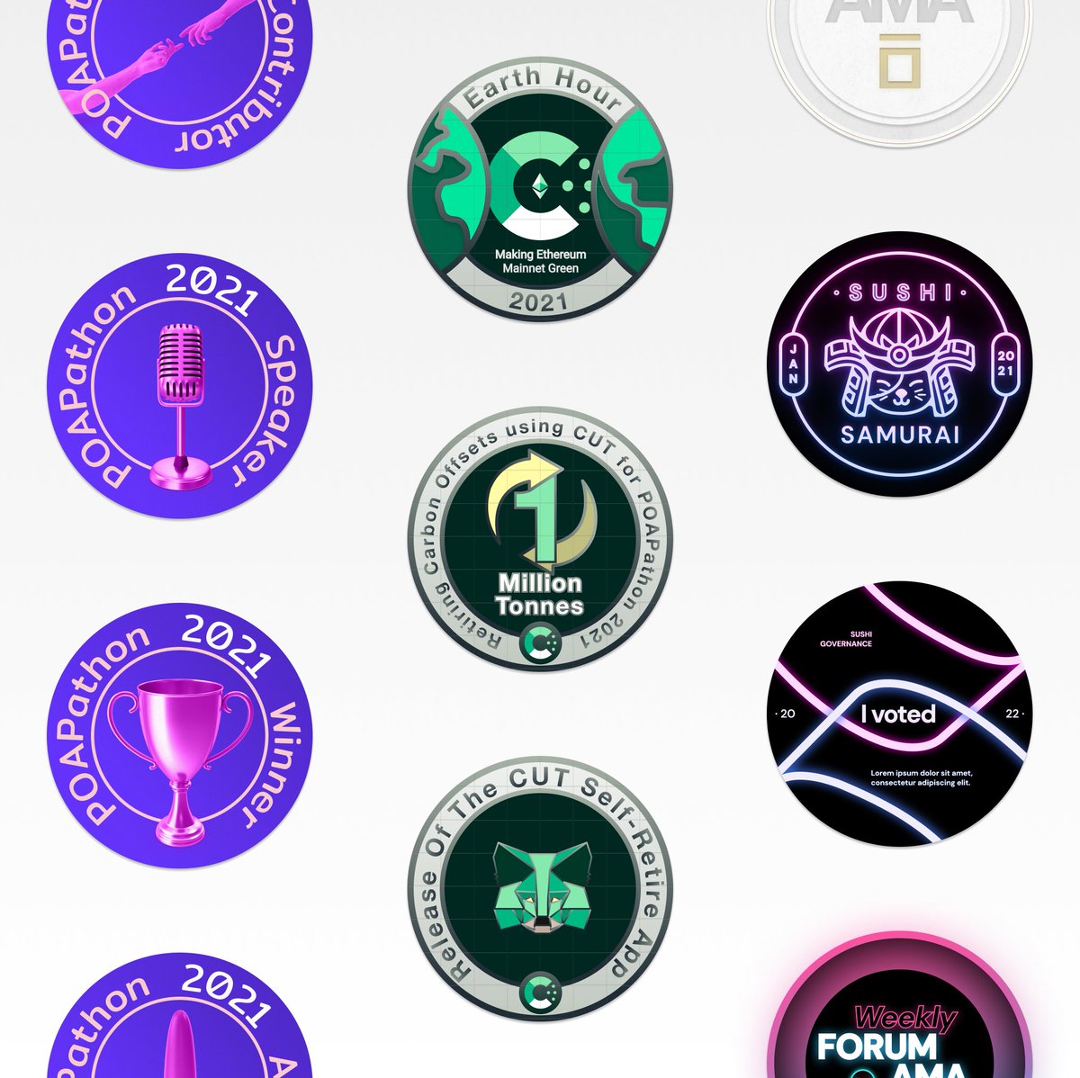 hambrehoy's tweet photo. I've been a bit distracted this last week because I participated in #POAPathon . IRL I'm a UX and product designer, but I've always liked graphic design and I couldn't resist submitting some #POAP for fun 🥳 also wanted to try @gitcoin 💚 great community https://t.co/HPSKcOHLeK