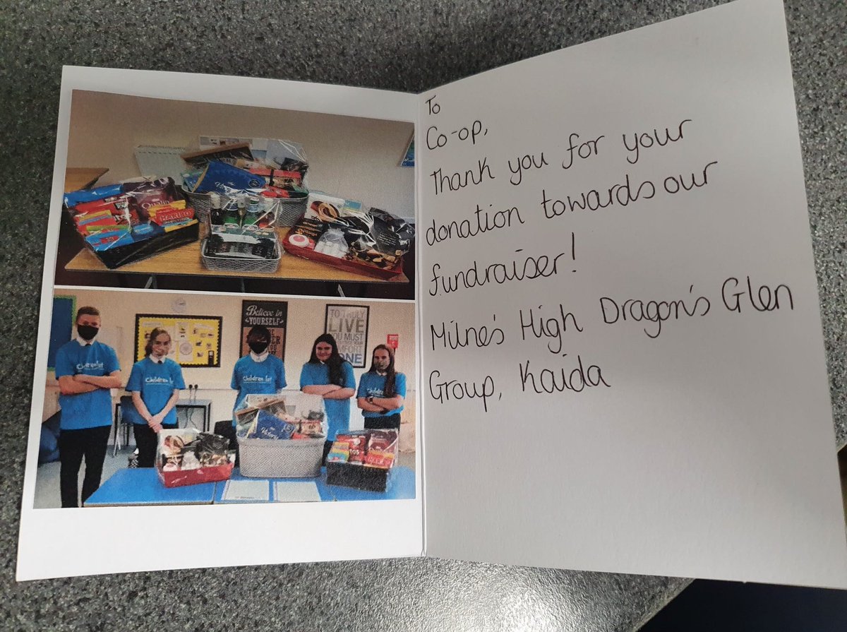 forbes789's tweet photo. A Nice touch and a thank you for a charity donation we made to support our high school fundraiser #beingcoop https://t.co/LJgKcoYkh8