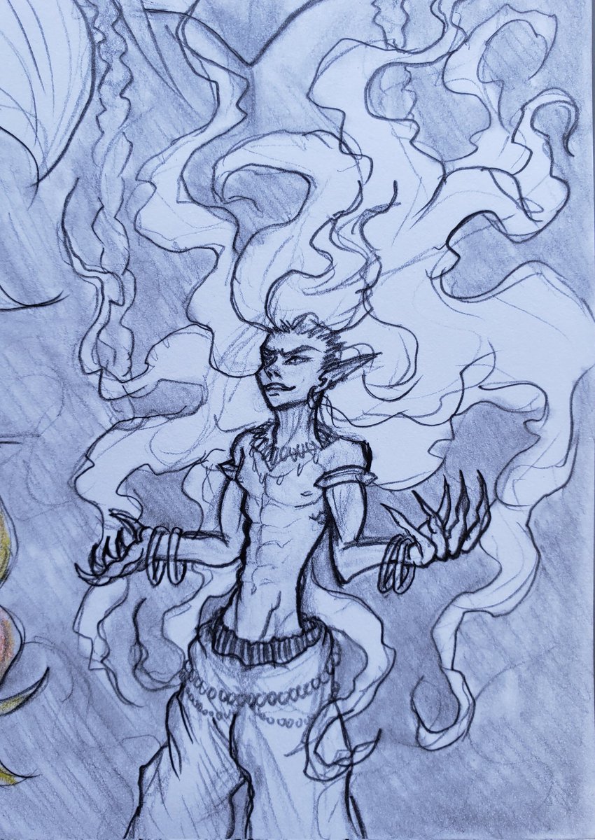 molimo_su's tweet photo. Usi is our token tsundere djinn 🤭 #originalcharacter #afrit #conceptart #characterillustration #collage #angryboi #pencil #colorpencil #pencilshading #roughsketch #art #artwork #doodle #dokidoki https://t.co/aTg9JKcRXW