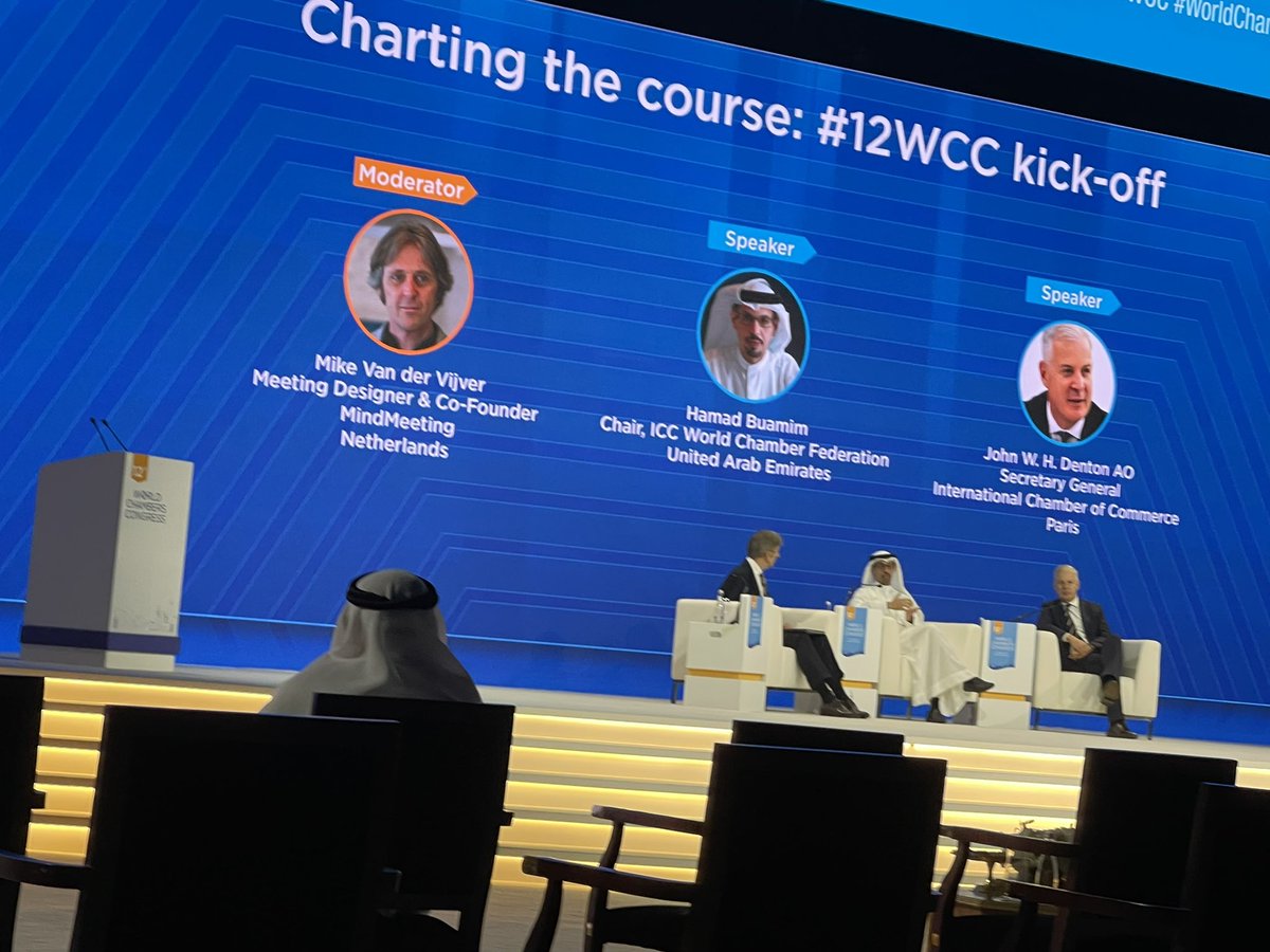IccSyria's tweet photo. 12th World Chambers Congress- Dubai Chamber - Chamber Movement: The Power of Collaboration.
@iccwbo @dubaichamber https://t.co/b6oqDqGSDg