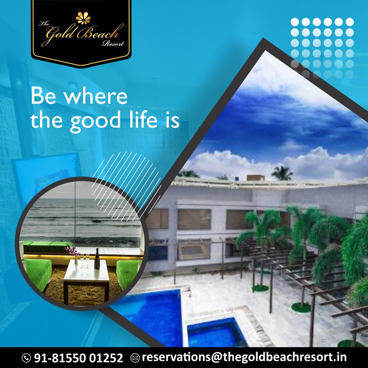 thegoldbeach's tweet photo. Treat Resort truly spells luxury in every possible way. Whether it is the size of the room or the pool or the dining experiences.

#beachresort #resort #daman #damanresort #rooms #luxurious #LuxuriousRooms #thegoldbeachresort #familyholidays #familyfun #weekendgetaway https://t.co/UNs4WfxYk2