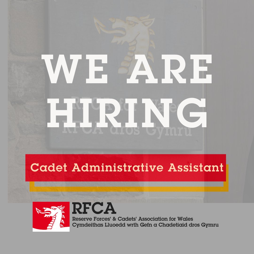 RFCA for Wales (@rfcaforwales) on Twitter photo A great opportunity has arisen for a Cadet Adminstrative Assistant with Dyfed and Glamorgan Army Cadet Force based in Bridgend. For a copy of the job description and more information please contact Rick Hallet at wa-finance@rfca.mod.uk A great opportunity has arisen for a Cadet Adminstrative Assistant with Dyfed and Glamorgan Army Cadet Force based in Bridgend. For a copy of the job description and more information please contact Rick Hallet at wa-finance@rfca.mod.uk