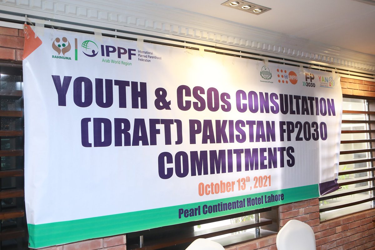 MMFFbuzz's tweet photo. Rahnuma FPAP organized “Youth & CSOs consultation draft” meeting on 13 October, 2021 held at Pearl Continental Hotel Lahore.
Large number of Youth and CSOs participated physically & virtually for achieving the FP2030 targets
#FP2030RFPAP @Rahnuma_FPAP
#MMFFEventsnPR https://t.co/enBq1byEdX