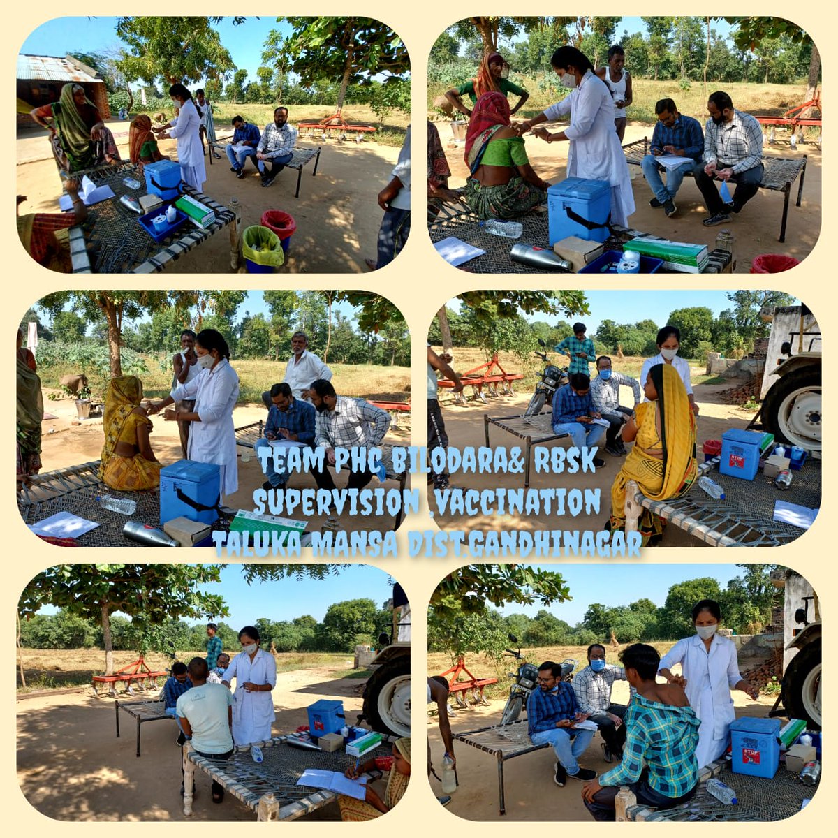 RbskMansa's tweet photo. #HarGharDastak તા:-૨૩/૧૧/૨૦૨૧ ના રોજ Bilodara ગામ મા કોવિડ રસી ૧ અને ૨ રસીના ડૉઝ ના લીધેલ વ્યક્તિઓને ઘરે ઘરે જઈને સમજાવી ને રસી આપી.
@AmitShah @CollectorGnr @PMOIndia @MoHFW_GUJARAT @DyDDOGnr https://t.co/H35zPu7v4Z
