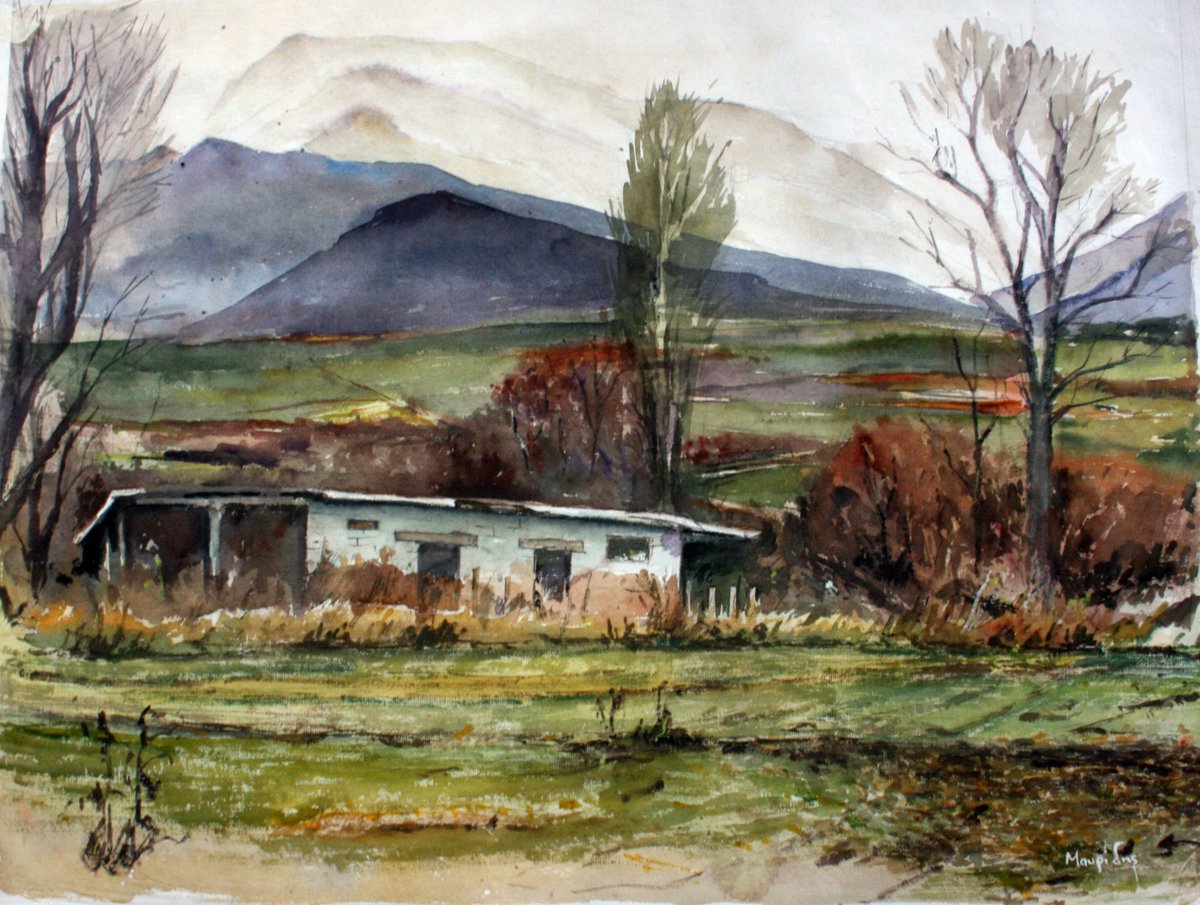 stathi_m's tweet photo. Realistic watercolor painting on handmade indian watercolor paper. 50x70cm ,2019. #realism #landscape #painting #watercolor #aquarella #aquarelle #drawing #contemporarypainting #contemporaryartist #ArtistOnTwitter #art #artist #ζωγραφική #ακουαρέλα #mavridis https://t.co/l6gI2cprqV