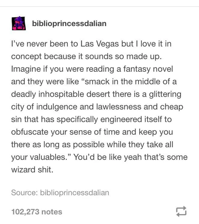 LasVegasLocally's tweet photo. Scarily accurate description of Vegas. https://t.co/GvcJpLZv1C