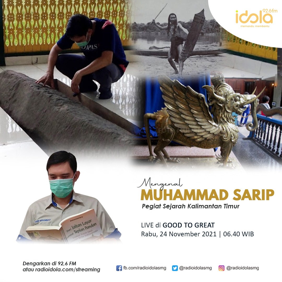 RadioIdolaSMG's tweet photo. Mari mengenal Muhammad Sarip Pegiat Sejarah Kalimantan Timur. Mengapa ia memilih jalur untuk merawat sejarah atau “masa lalu” Kalimantan Timur? Apa yang menarik dari semua itu?
Mari temukan jawabannya dalam GtG. 

#pegiat #sejarah #sejarawan #kaltim #borneo #nusantara #indonesia https://t.co/0rPIxcLlqT