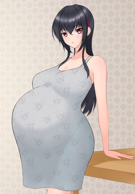 やっぱり大きいお腹にマタニティ着てる絵の方が好きですはい。 