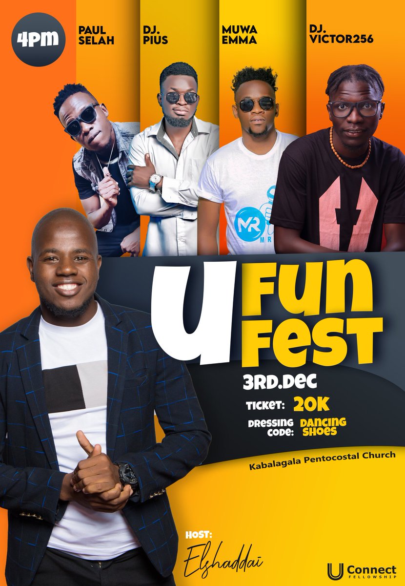 uconnectfellows's tweet photo. See this line up now!
@DJVictor256 @PaulSelah #DjPius @muwa_emma @JosephElshaddai
#UfunFest
Date: Friday 03.Dec.21
Payment: 20k only
Dress Code: Dancing Shoes
Venue: @KPCUG
Time: 4pm
THE MEAT + THE DJs + THE HYPE + THE DANCE
For payment details call: +256705200377 https://t.co/ZLjFJHL5t3