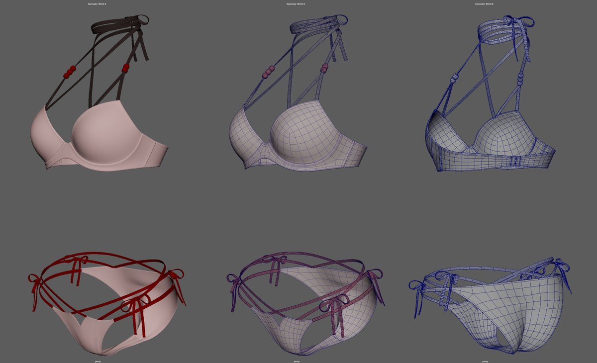 round_tail's tweet image. ブラ作り忘れてたんで作成。
#3DCG #MAYA2020