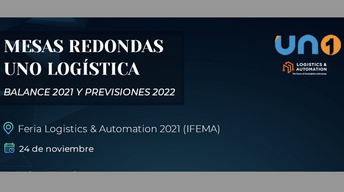 alogistics_es's tweet image. .@UNOlogistica analiza con grandes empresas los retos de la logística y el transporte en 2022 #AdvancedLogistics advancedlogistics.es/uno-analiza-co…