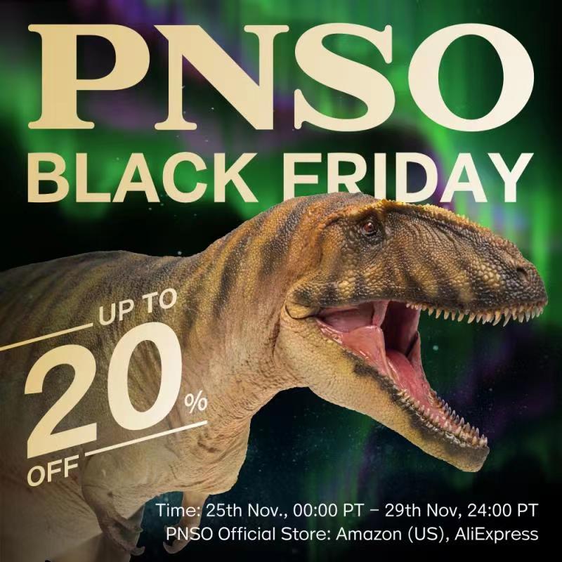 BLACK FRIDAY SALE is just around the corner! You definitely do not want to miss out! 
-
Time: 25th Nov., 00:00 PT - 29th Nov, 24:00 PT 
PNSO Official Store: Amazon (US), AliExpress 
Discount: Up to 20% OFF
#pnso #dinosaur #animals #dinosaurmodel #toy  #pnsodinosaur #blackfriday