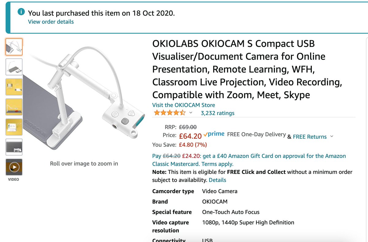 onethirdRQT's tweet photo. @teacherhead Not the cheapest purchase but for ease of use, size and compact storage, camera quality, built in features and room needed on your desk - it is a must have! #nocomission https://t.co/vFgHrZtqw2