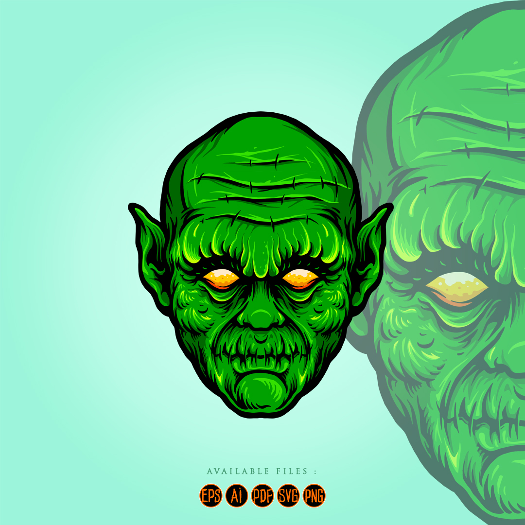 artgraris's tweet photo. Green Head Monster Isolated Halloween 

If you need custom work, hit me up.
You can DM or Email: Artgraris@gmail.com
Website https://t.co/itwEDYhfO1

#artgraris #halloween #isolated #face #monster #green #illustration #head #design #scary #vector #cartoon #skull#mascot#logo https://t.co/A0ueMaZTXT