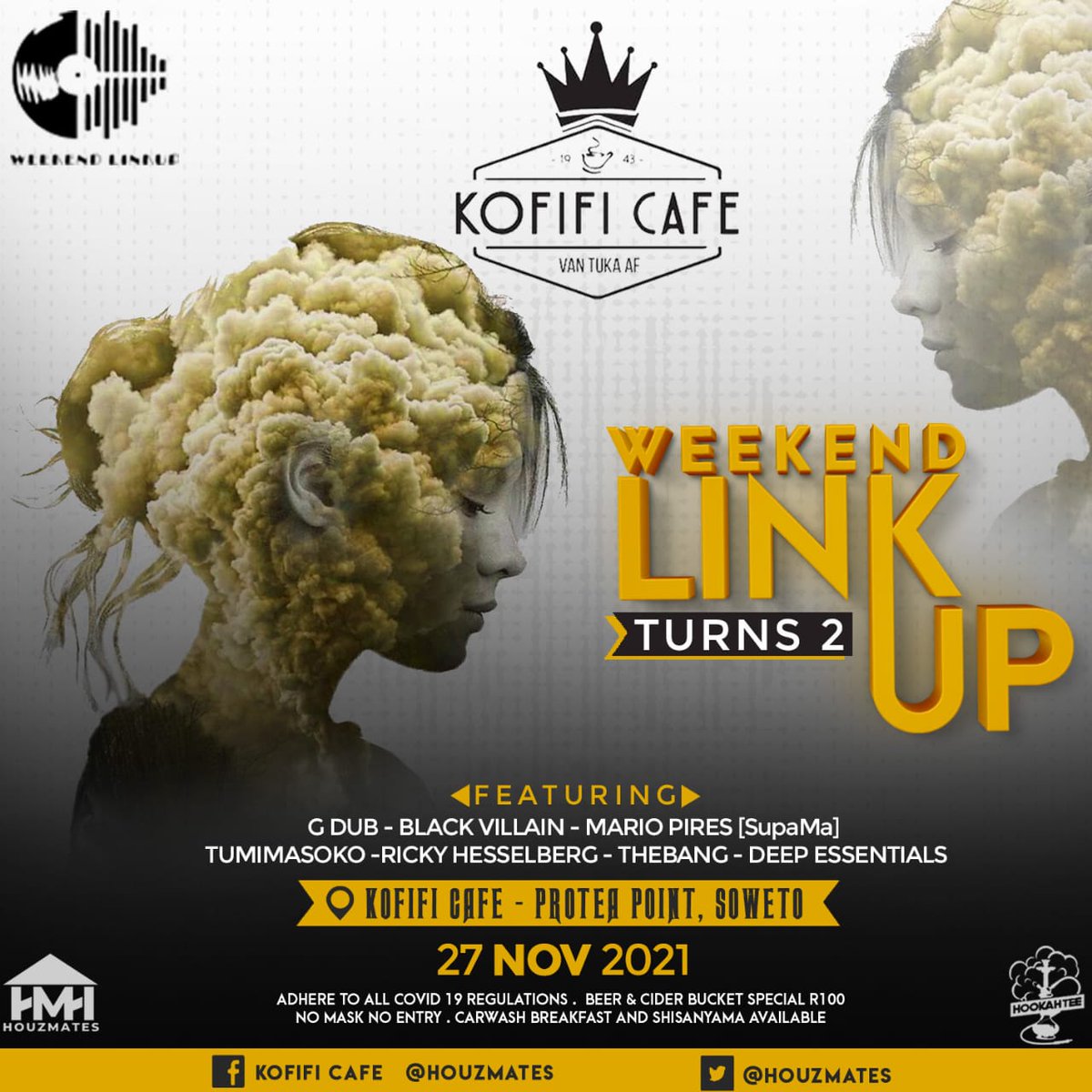 blackvillain_sa's tweet image. Camagu😊👏
Making my return to Weekend Link Up this weekend alongside this stellar lineup! Looking forward to testing out some of unreleased material.🤘
#TheDreamContinues #AUniverseOnItsOwn