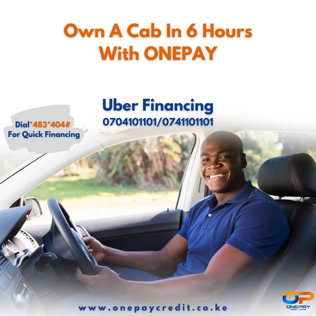 zingizanga's tweet photo. Own A Cab Today With Onepay Uber Financing In Just 6 Hours No CRB Checks, No Hidden Charges For Up to 24  Months .Call/App 0704101101/0706101101 Today 💯Or Dial *483*404# For Self Service ✔💯 Get A Motor Private Cover From Us 
#SaidikaNaOnepayCredit
#onepayinsuranceagency https://t.co/Rfx1mufWnb