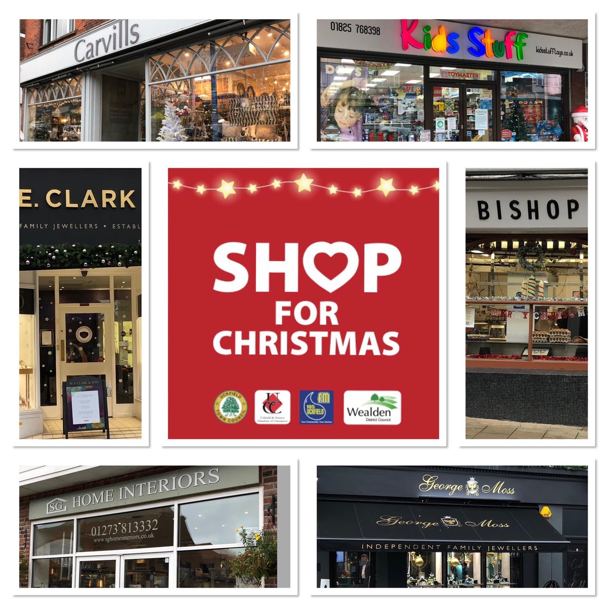 UckfieldChamber's tweet photo. Other stores are available but please support your local #Uckfield independent shops this #Christmas - open late of course for Uckfield - Late Night Shopping on Friday 3 December… https://t.co/L5q6PvLJ8S