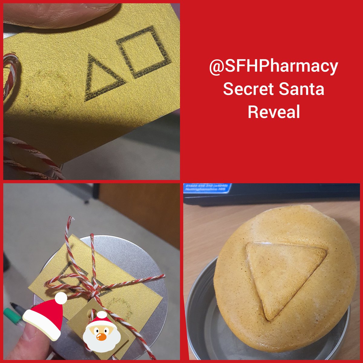 It's that time of year for thr <a href="/SFHTPharmacy/">SFH Pharmacy</a> secret santa launch another good effort from this year's trainee pharmacists with a little bit of inspiration from somewhere 🤔