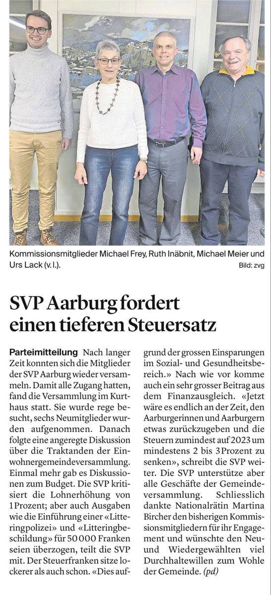 svp_aarburg (@svp_aarburg) on Twitter photo 
