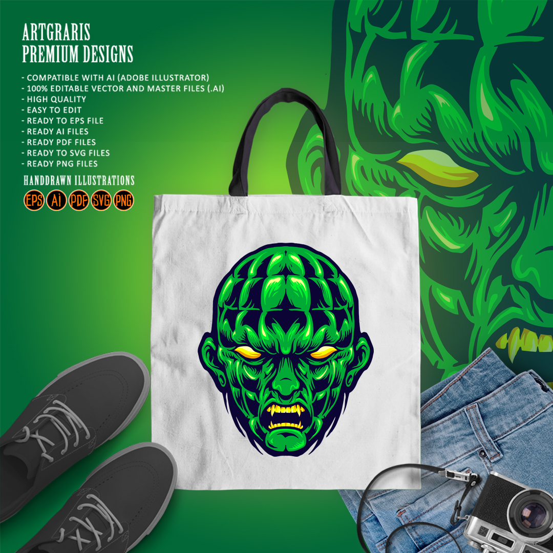 artgraris's tweet photo. Green Head Angry  Monster Halloween

If you need custom work, hit me up.
You can DM or Email: Artgraris@gmail.com
Website https://t.co/itwEDYhfO1

#artgraris #halloween #head #illustration #character #scary #pumpkin #zombie #vector #aggression #predator #face #angry #monster https://t.co/yUGEyd1sJ2