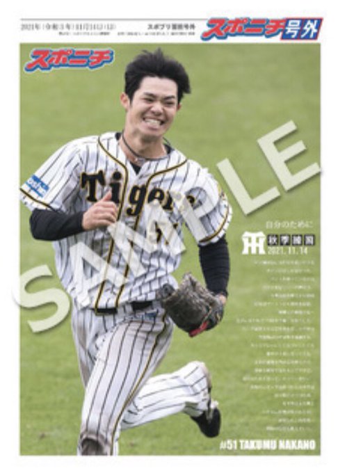 佐藤輝明 中野拓夢 伊藤将司 2021新人特別賞 直筆サイン入りフォト