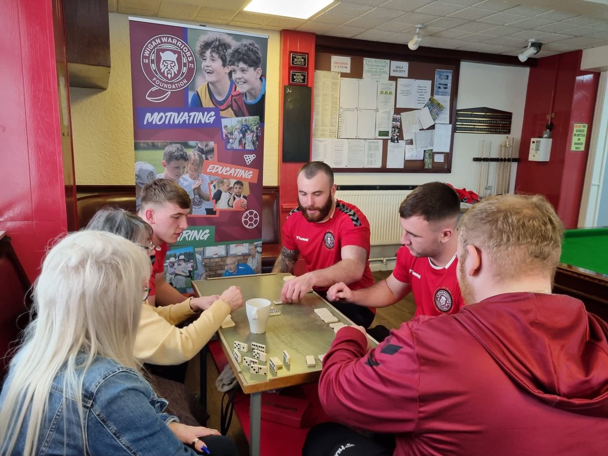 ❤️ 𝙒𝘼𝙍𝙍𝙄𝙊𝙍𝙎 𝙐𝙉𝙄𝙏𝙀

🤲 <a href="/WiganWarriorsCF/">Wigan Warriors Community Foundation 🍒⚪️</a> and the first team playing squad are heading out in person into the community for #WarriorsUnite! 

The programme aims to reach out to children and adults and unite the town by delivery sessions for people of all ages.

#WWRL