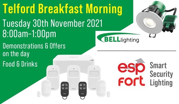 BEW_ELECTRICAL's tweet photo. A week today on 30th November our @BEW_ELECTRICAL #Telford branch will be hosting a Trade Day with @belllighting &amp; @esp_uk from 8am-1pm.

With demos &amp; offers, drop in for some breakfast &amp; meet the team at Unit C7 Hortonwood 10, Telford TF1 7ES

#BEWTradeDay #1week2go #BEWtelford https://t.co/4Dd5AVpNPb