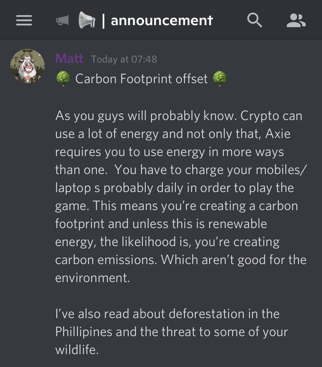 AxieSquad_101's tweet photo. We have announced in our discord that for every #AxieInfinityScholar we onboard, we will plant a tree in the Philippines to offset their carbon footprint. This is our way of trying to help the people that help us. We would also really encourage other guilds to do the same. 🌎 ❤️ https://t.co/1dBhjDrSB4