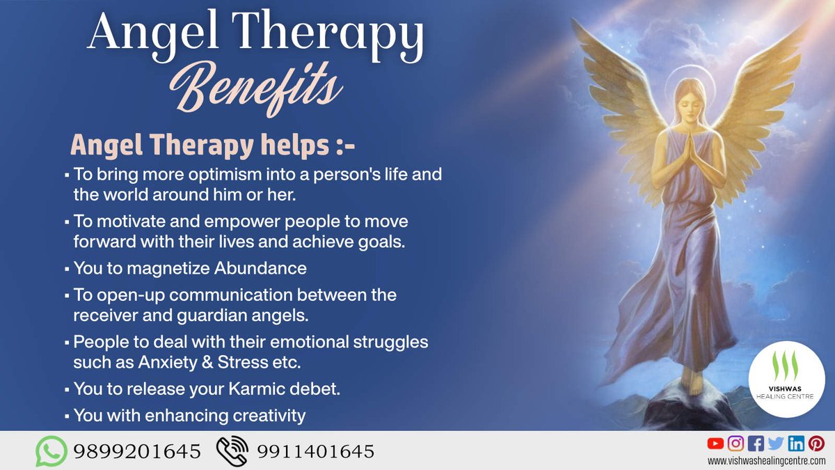 VishwasHealing's tweet photo. Our Angel therapy is actually healing cum training program, that creates your strong connection with the angelic realm.
#AngelTherapy #AngelHealing #AngelReading #angeltherapybenefits #healing #SpiritualHealing #LearnAngelTherapy #AngelTherapyOnlineCourse #AngelGuides #CordCuting https://t.co/QtZ0YhQuU8