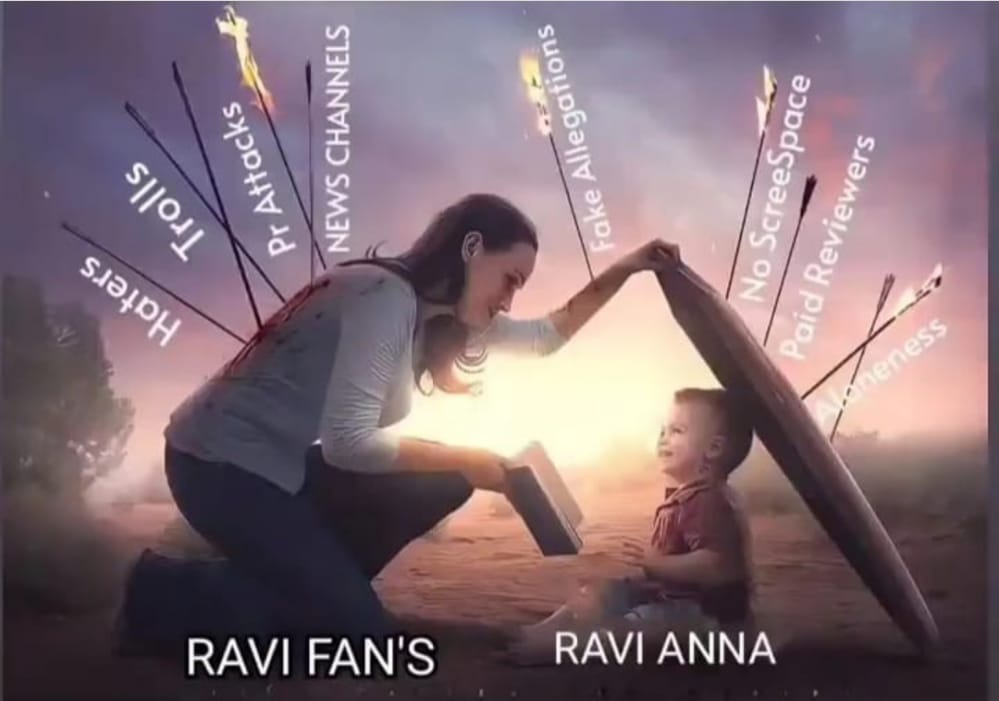 AnchorraviFanz's tweet photo. Haters,Trolls,PR Attacks,News Channels, 
Fake Allegations,No Screenspace,PaidReviewers,cmnts, Aloneness..

Ivvevii Mi Game kii Addu kaaledu, 
Ivvemi Mipai maku vunna prema Ni tagginchaledu.
@anchorravi_offl
Miru Strong ga vundandii Mimmalni chusthu memu kuda strong ga vuntamu❣ https://t.co/OZFX4gbX4W