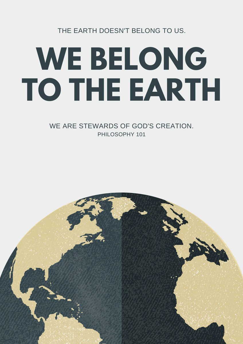 znyxmrcd13's tweet photo. Reminder: We are STEWARDS of God's creation, not the OWNERS of God's creation hence we should take care of our environment as we do with one another.
#IAmEarth
#Philo101 https://t.co/liJ4EAgdtE