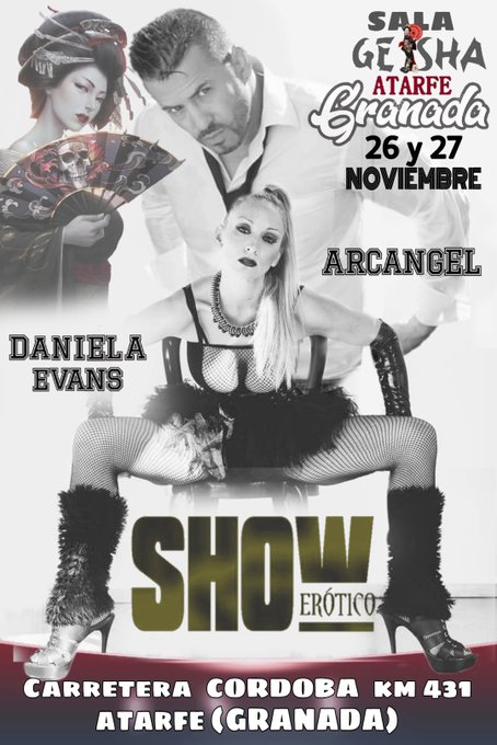 &Eacute;ste fin de semana os esperamos en #SalaGEISHA empieza la #pornogira😈🍌🦪💦🤤  @ARCANGEL__XXX https://t.<a href="/tag/salageisha"class="tags">#SalaGEISHA</a><a href="/tag/pornogira"class="tags"><span>#pornogira</span></a>