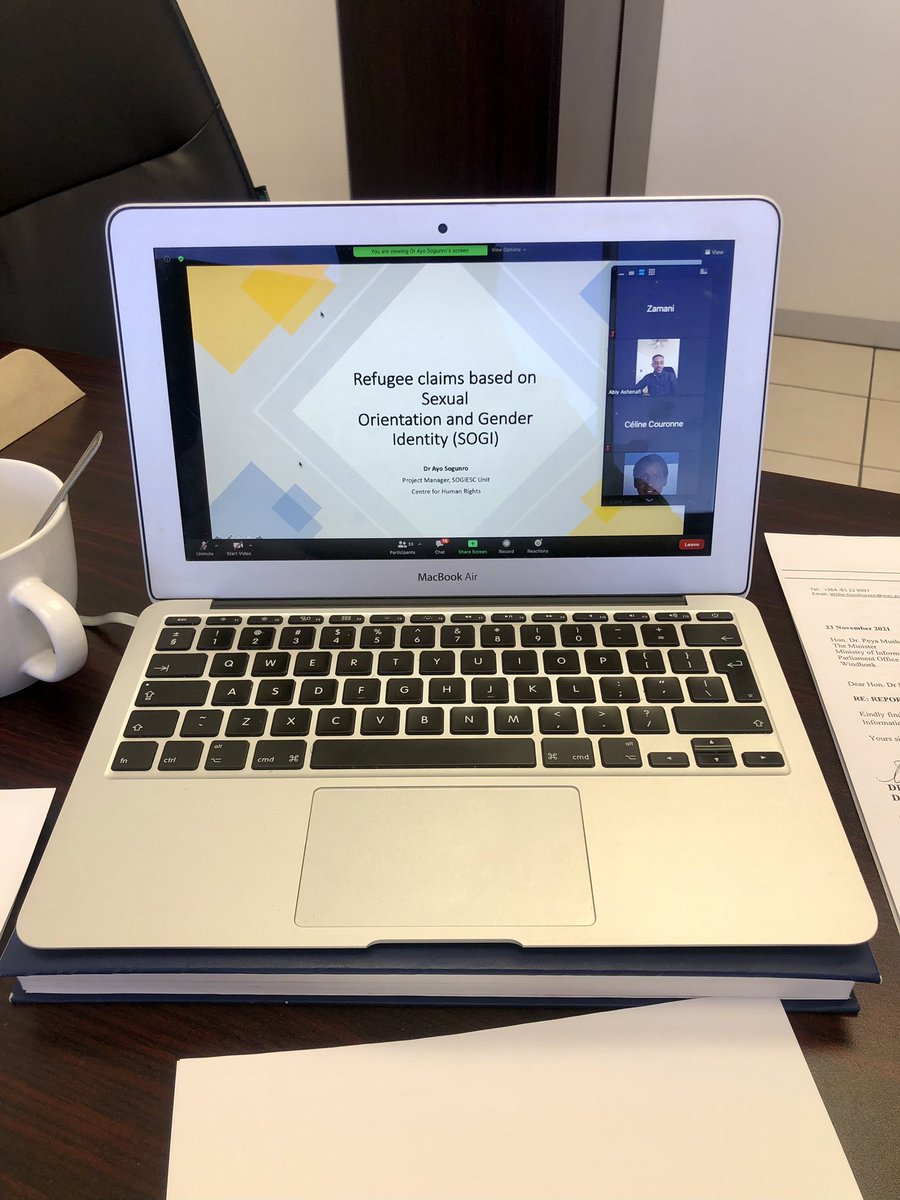 Day 2: Forcibly Displaced Persons in Africa, session 1 with Dr Ayo Sogunro. 📚 #AHRC2021_FDPA <a href="/CHR_HumanRights/">CentreForHumanRights</a>