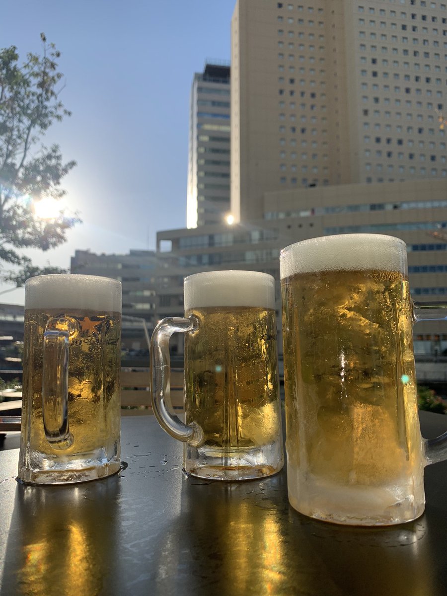 Beers in the sun. #thisbeer #sapporo #japanesebeer